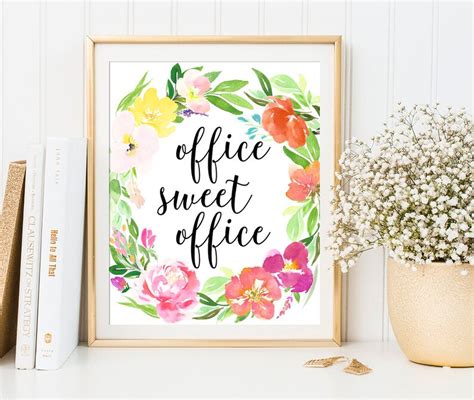 Office Sweet Office Decor Printable Sign Office Sweet Office Etsy France