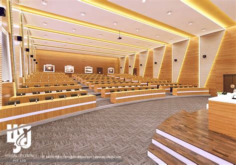 Hs3d Visualization Pvt Ltd Lecture Hall Interior Design Hall