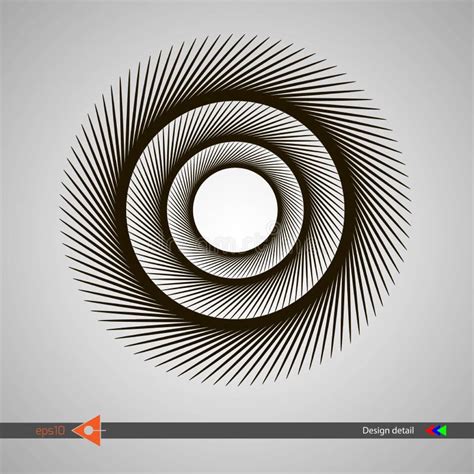 Fondo Espiral Abstracto Monocromático Del Movimiento Del Diseño
