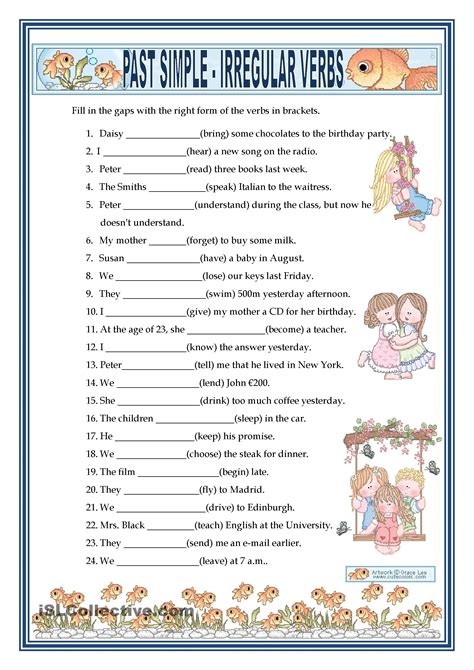Improve Your English Skills With This Irregular Past Tense Verbs Worksheet Style Worksheets