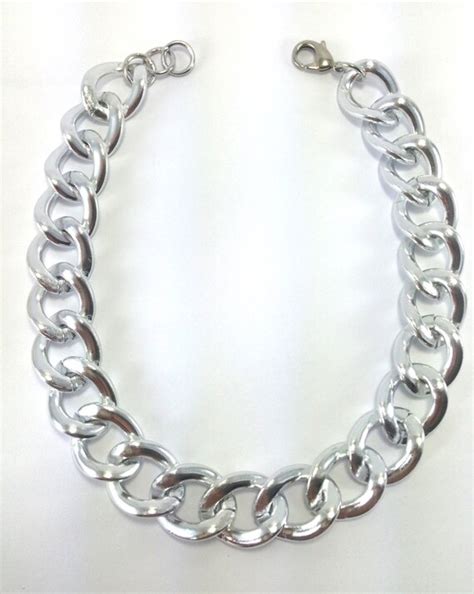 Silver Chain Necklace Chunky Chain Necklace Statement By Redsister