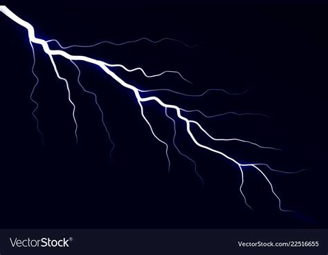 Lightning Electric Thunder Storm Royalty Free Vector Image