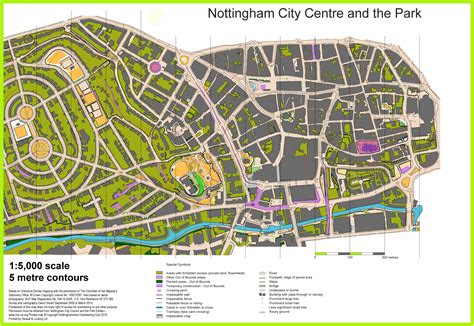 Large Nottingham Maps For Free Download And Print High Resolution And