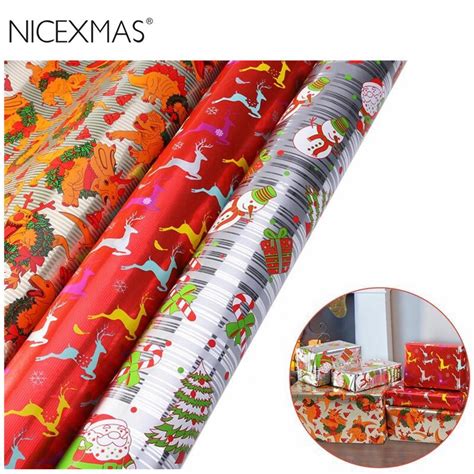 3 Rolls 70 400cm Christmas Diy T Wrapping Paper T