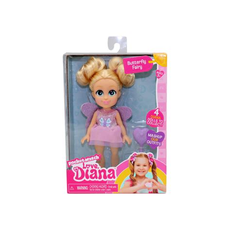 love diana deluxe unicorn butterfly fairy doll 15cm toyzone