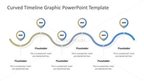 Curved Timeline Powerpoint Template Slidemodel