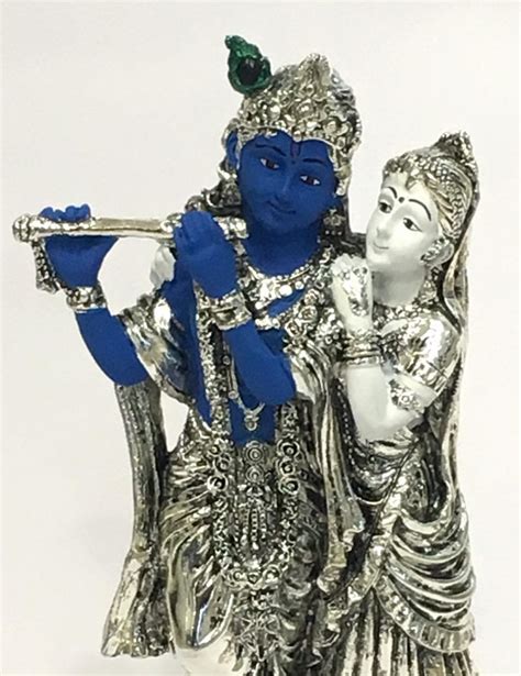 Best Silver Radha Krishna Idol In Color 85 Belirams Silver Ts