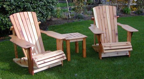 Classic Cedar Adirondack Chairs Pair Adirondack