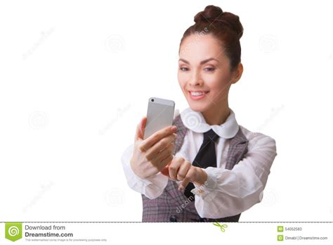 Beautiful Girl Taking Selfie Stock Image Image Of Adult Beauty 54052583
