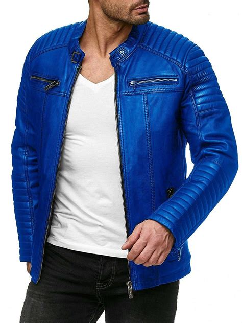 Homepage The Leather Jackets Genuine Leather Jackets Blue Leather