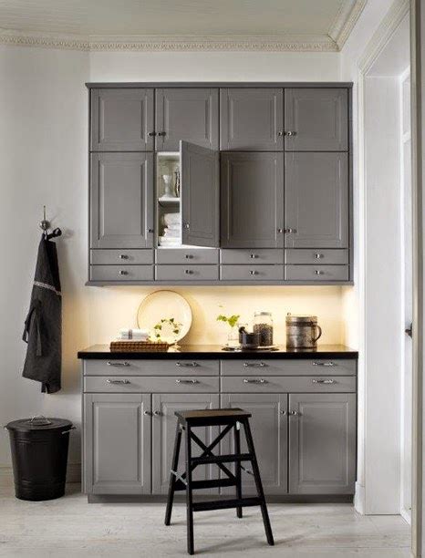 New Ikea Kitchens Units Grey Kitchen Upper Cabinets Different Storage Ideas 