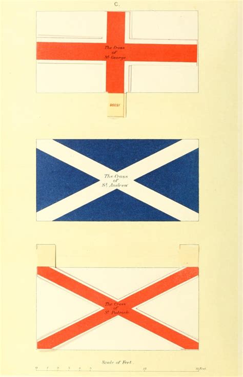 Flag Drawings Of The Flags In Use 1916 Flags That Make Up Union Jack