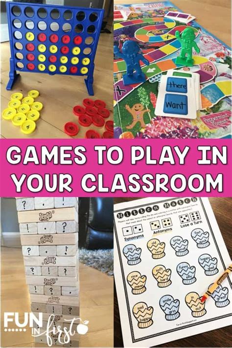 Games To Play In Your Classroom Fun In First