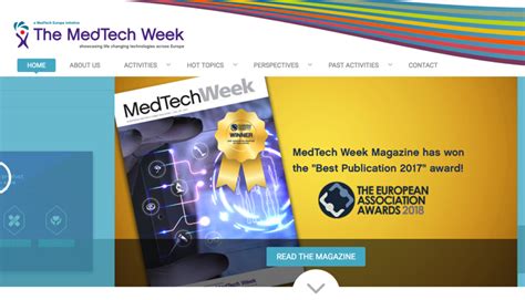 Semana Medtech Tecnologia Sanitaria 4 8 Junio 2018 By Medtecheurope