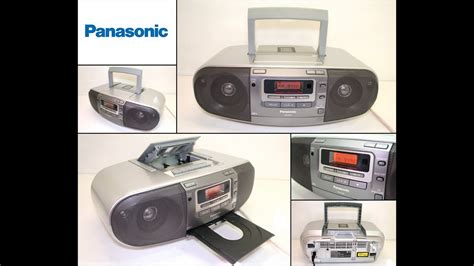 Panasonic Rx D50 Cd Mp3 Aux Radio Cassette Boombox Youtube