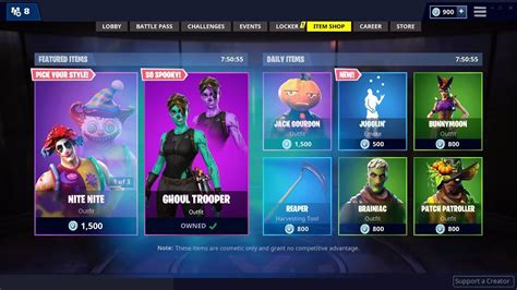 Epic has released its newest fortnite update today! Ghoul Trooper SKIN is coming back Today (Halloween ...