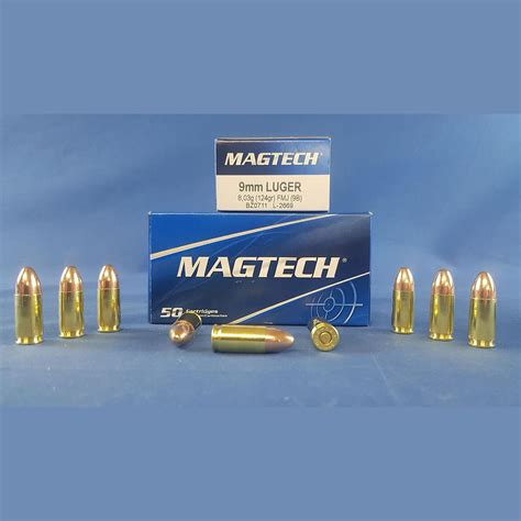 Magtech 9mm Luger Fmj 80g124grs Agt Gun Trade