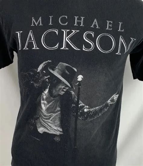 Vintage Michael Jackson T Shirt Tour Concert Album Promo King Pop Music