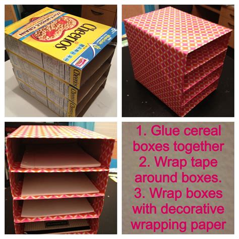 awesome ways to recycle cereal boxes life creatively organized craft room organization diy