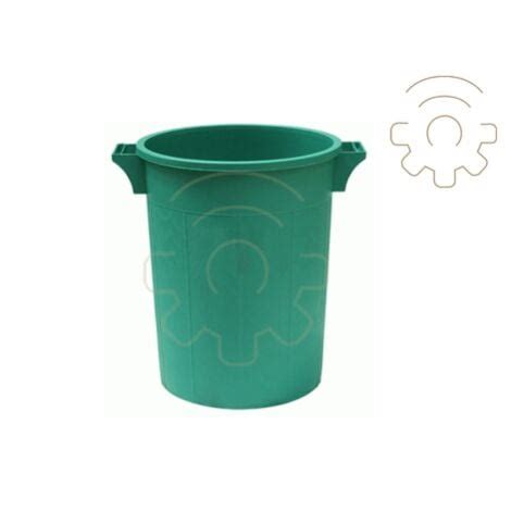 Poubelle En Pvc De Litres Cm X H Empilable Sans Couvercle Vert