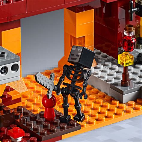 21154 Lego Minecraft The Blaze Bridge Set With Alex Figure 372 Pieces