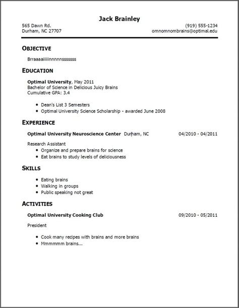 Cvs and covering letters for teaching jobs. Resume For First Job No Experience | brittney taylor