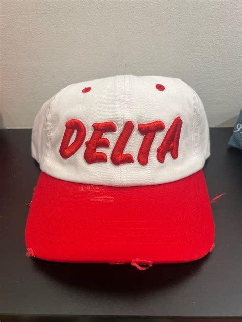 Delta Delta Sigma Theta White And Red Hat The King Mcneal Collection