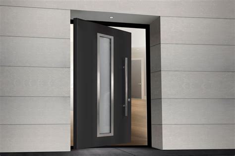 Aluminum Clad Wood Entry Doors Custom Modern Doors Chicago Front