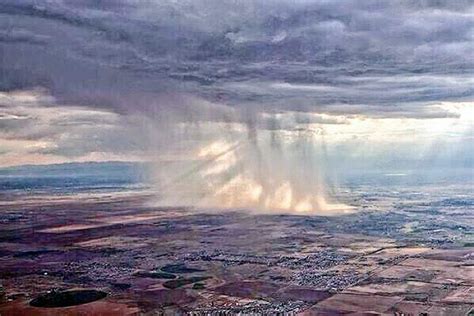A View Of Rain From The Sky