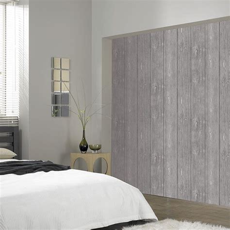 Lumber Wood Grey Wood Faux Striped Wallpaper Wood Wallpaper Grey Tones 2197 A Roll Striped