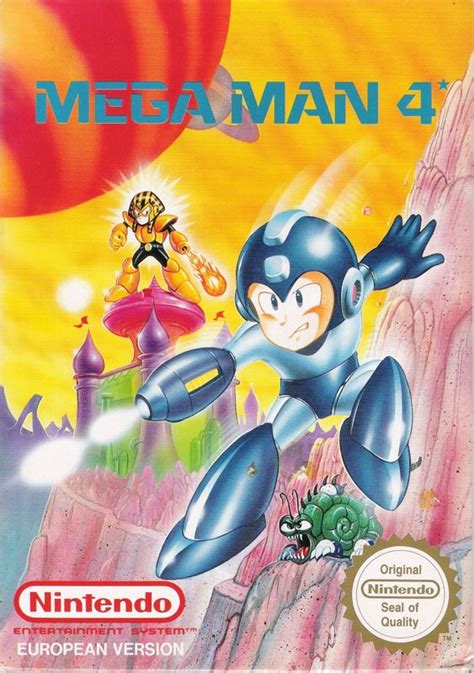 Mega Man 4 1991 Nes Box Cover Art Mobygames