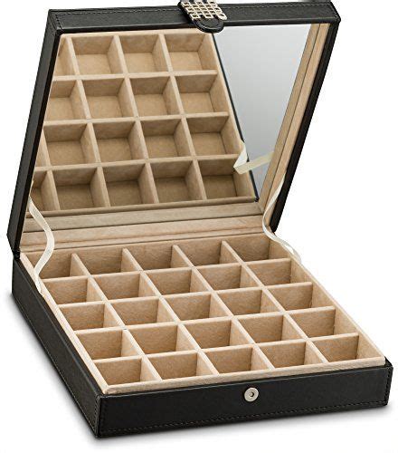 Glenor Co Earring Organizer Classic 25 Section Jewelry Boxcase