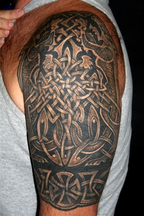 Anthony fowler, working at @ancientmarks melbourne, australia. Celtic Tattoos for Men - Ideas and Inspiration for Guys