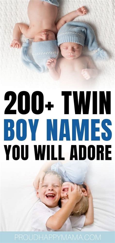 200 Twin Boy Names That Go Together Perfectly