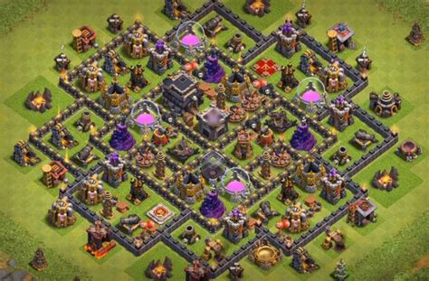 I have picked 15 top th9. 12+ TH9 Hybrid Base Links (New!) 2020 | Trophy base, Clash ...