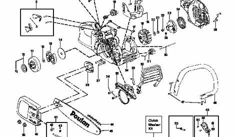 poulan p4018 parts manual