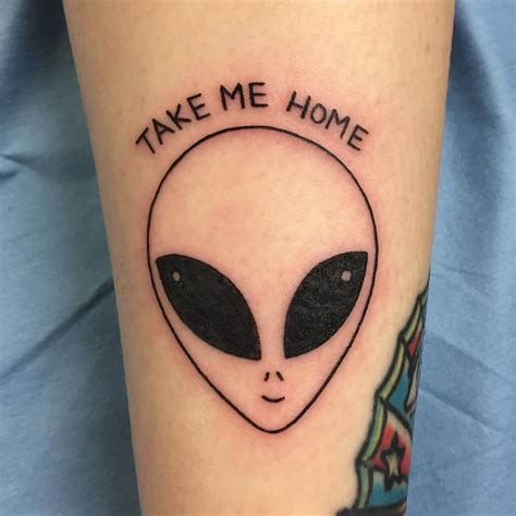 19 Of The Best Alien Head Tattoos Ever Petpress