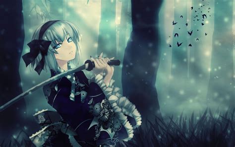 W Sword Girl Art Beautiful Pictures Anime Funny