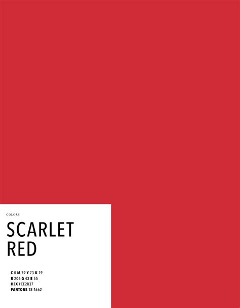 Scarlet Red Pantone Color Flame Wyvr Robtowner