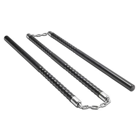 Indestructible Plastic Three Section Staff Black Plastic 3 Sectional