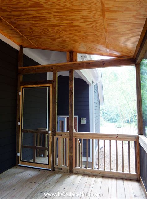 Get design ideas for your own screened in porch. Screened in back deck with bead board ceiling - but I ...