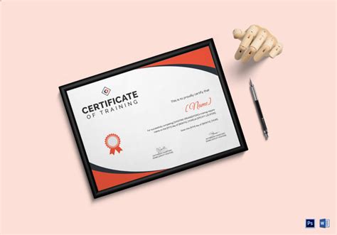 Shooting Training Certificate Design Template In Psd Word