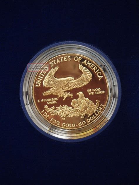 American Eagle Gold Coin 1oz Proof 1986 Case