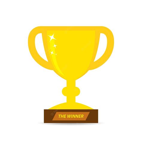 Premium Vector Gold Trophy Cup Icon Vector Illustration