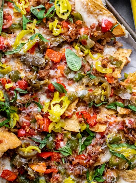 Italian Sausage And Pepper Nachos Carolyn S Cooking