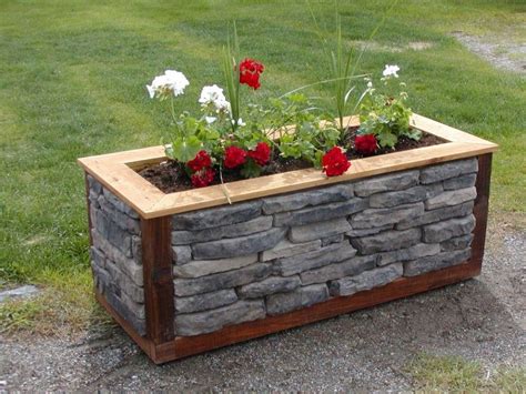 Stone Planter Boxes If Youre Creating More Of A Permanent Garden