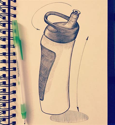 How To Draw A Water Bottle At Drawing Tutorials