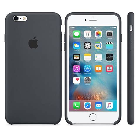 Apple Silikon Iphone 6s Plus Kılıfı Kömür Grisi Troy Estore