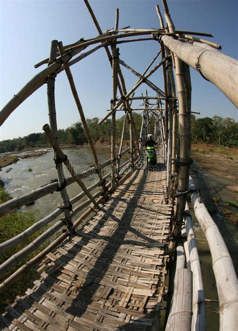 Bamboo Bridge Editorial Image Image Of Central Sukoharjo 34520130