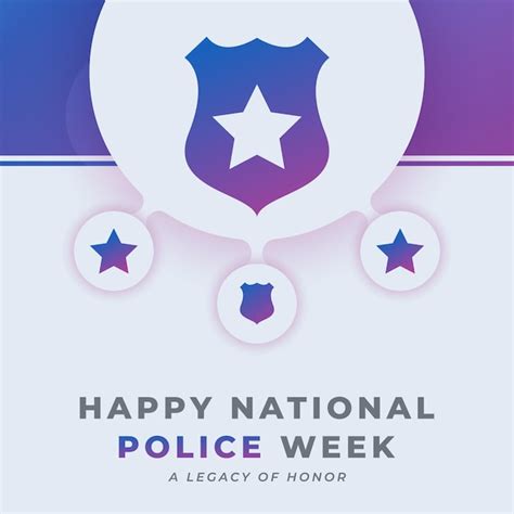 Premium Vector Happy National Police Week Celebration Design